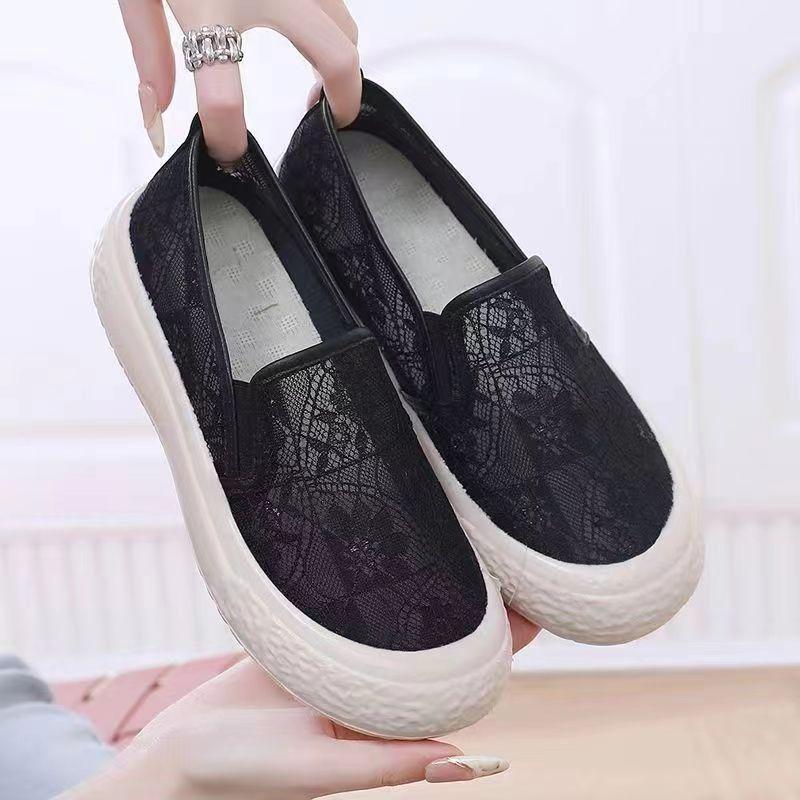 Весенние и летние парусиновые женские туфли — фото 11