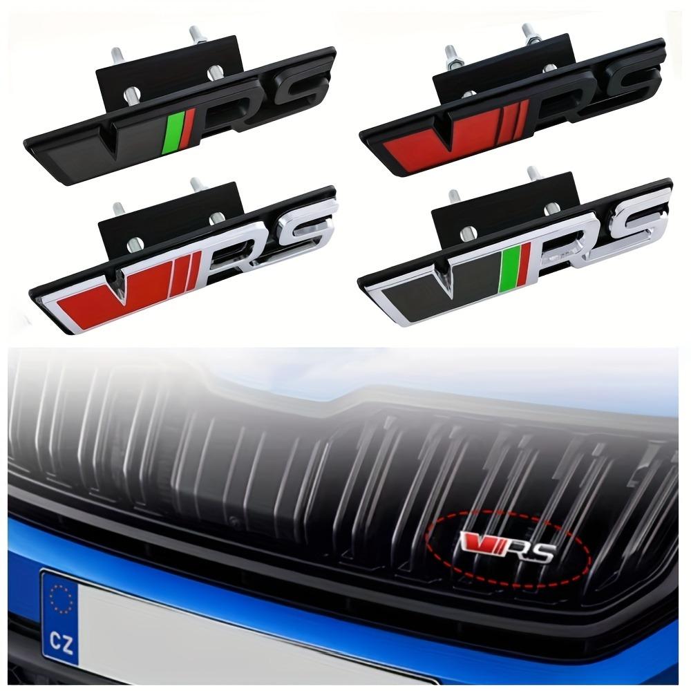 1Pc Metal VRS Logo Emblem VRS Letters Car Front Grille Rear Trunk Emblem Badge Sticker Accessories