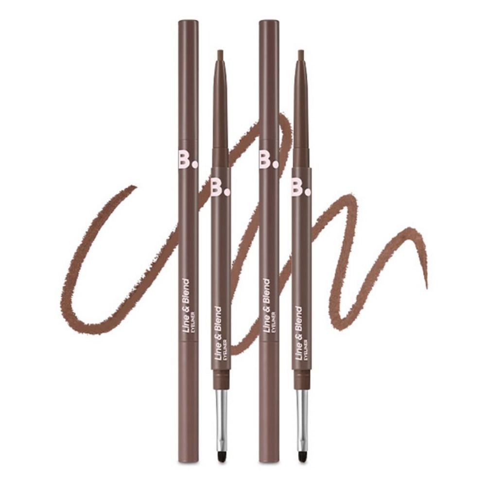 B by Vanilla Mood On Line & Blend Eyeliner 0.12g, BR01 Chocolate Martini, 2 pcs