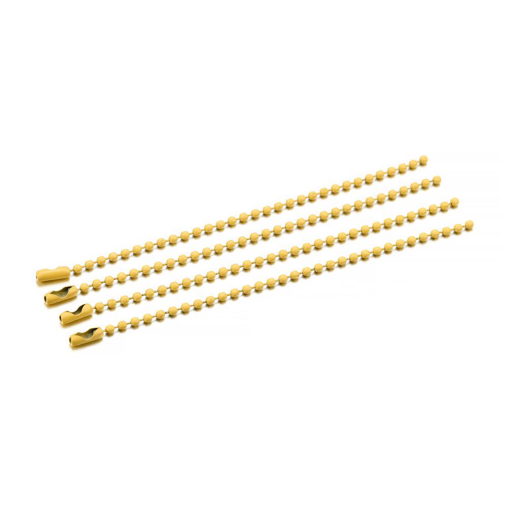 Farebná 11 cm kovová guľôčková retiazka na DIY šperky, kľúčenky