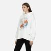 Evisu Aw23 Koi Fish Floral Print Oversized Hoodie Women Hoodies White 2EAHTW3SW4026OSCT