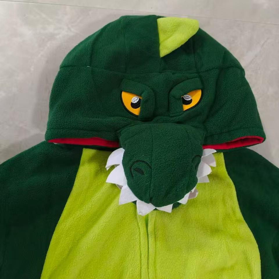 Pijama Onesie de Dinossauro Cartoon da Moda para Casais - Halloween, Festas, Casa, Roupa de Performance