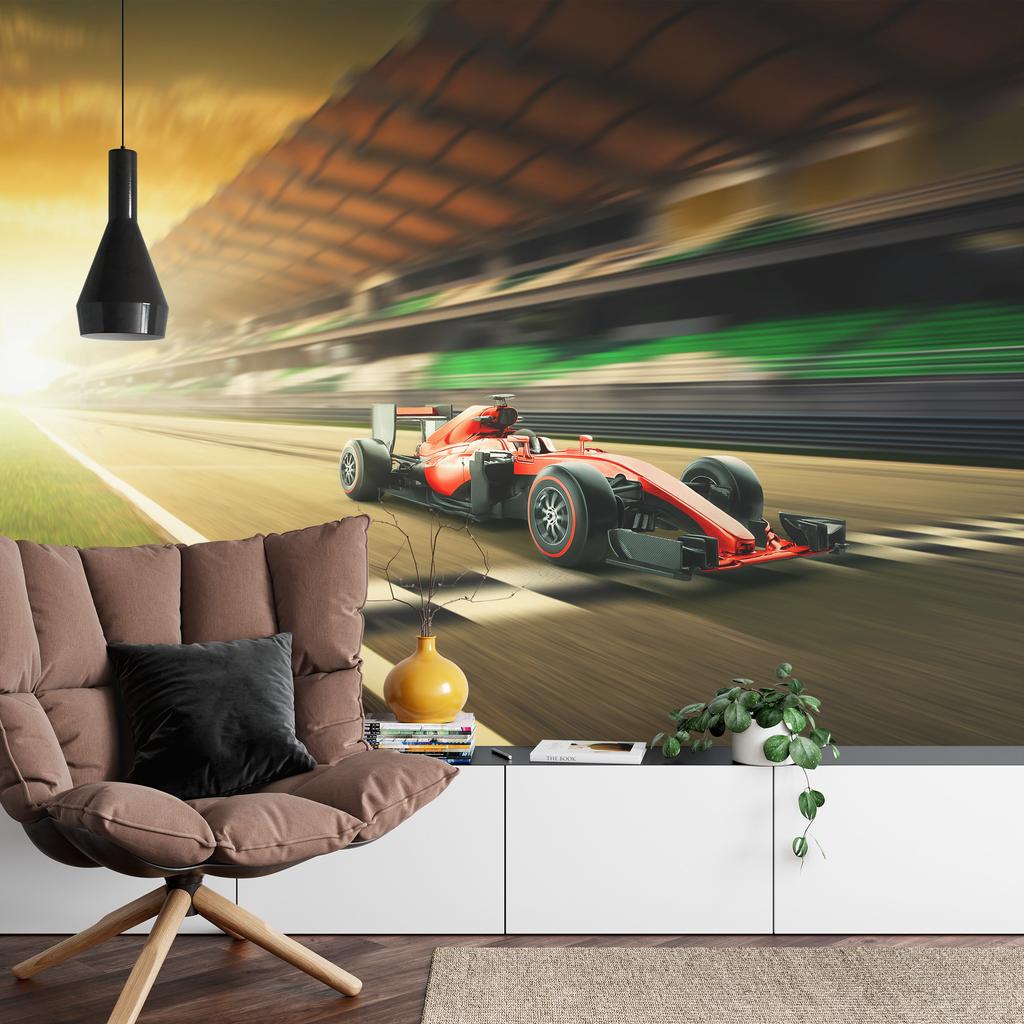 Photomural F1 Car On The Finish Line Non-Woven 368x280