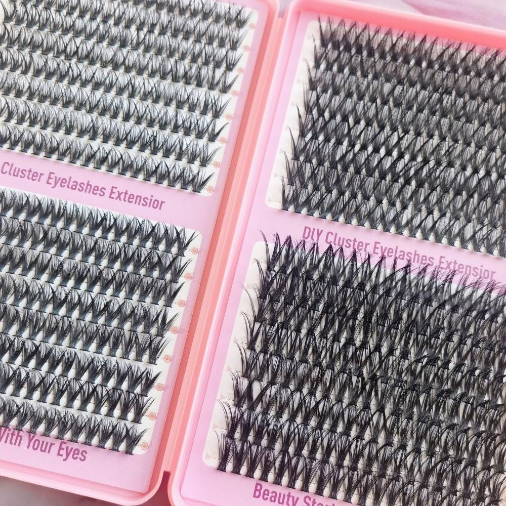 Thick Long Faux Cils Natural Look DIY Lashes Book New 3D Volume Eyelashes Eye Makeup