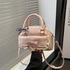 High-end small bag women's summer  new fashion niche design messenger bag portable bowling bag