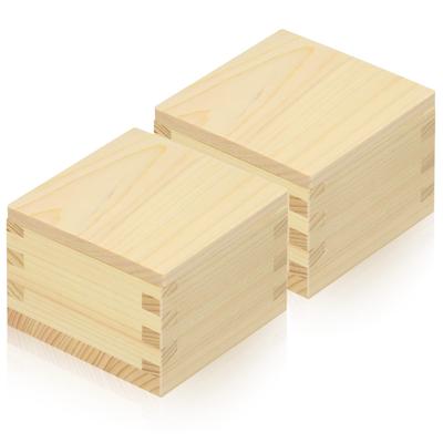 Morikuru (Morikuru) Lidded 1-go Masu (Measuring Cup) Made of Hinoki Cypress, Japanese-made, Using Premium Tono Hinoki Cypress Wood, Handcrafted by Art