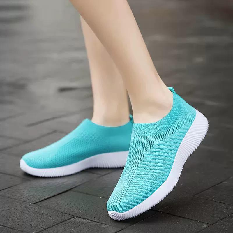 Sneakers Damenschuhe Vulkanisierte Plateauschuhe Flache Chunky Sneakers Socken Damen Sneakers Slip On Tennis Damenschuhe Frau