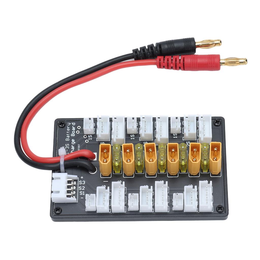 Parallel Charging Board XT30 Plug 20A Short Lipo Battery Charger with Connection Cable for RC Toy Up