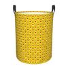 Pikachu Seamless Pattern Cartoon Pokemon Laundry Basket Foldable Anime Clothes Hamper for Household Clothes Storage Organization