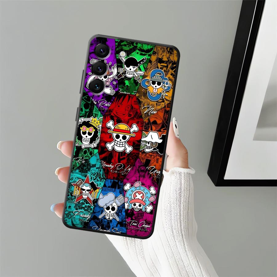 One Piece Portgas D Ace Case for Samsung Galaxy A36 A41 A26 A72 A51 A73 A23 A53 A22 A52 A32 A24 A55 A25 A71 A35 Black Soft Phone