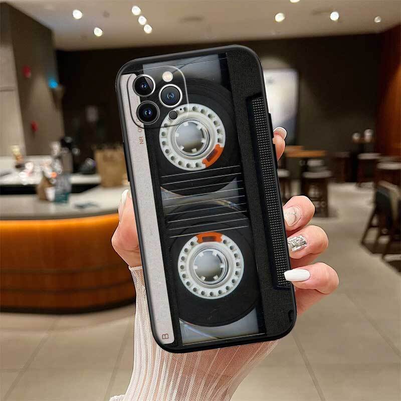 Cassette Vintage Tape Phone Case for Redmi Note 12 12S 12C 13 13C 13R 14 14S 14R 14C 11A 13X A3 A3X A4 A5 Pro Max Plus