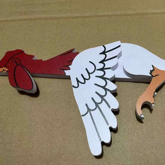 Chicken Fence Decoration Farmyard Chicken Statue Resin Chicken Outdoor Animal Statue for Home Garden Fence Farmhouse Patio