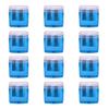 12Pcs Dual Hole Pencil Sharpener with Lid Compact Manual Sharpener for Standard And Jumbo Pencils Travel-friendly Pencil Sharpener
