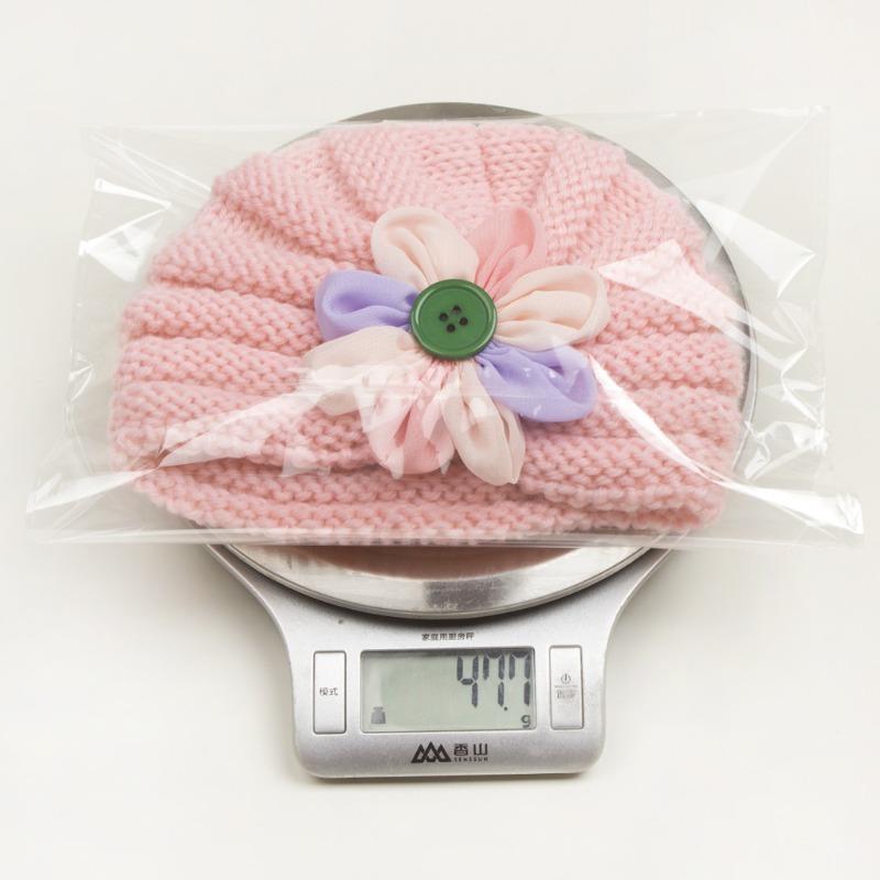 New Autumn Baby Wool Flower Hat, Children's Flower Pullover Hat, Baby Hat