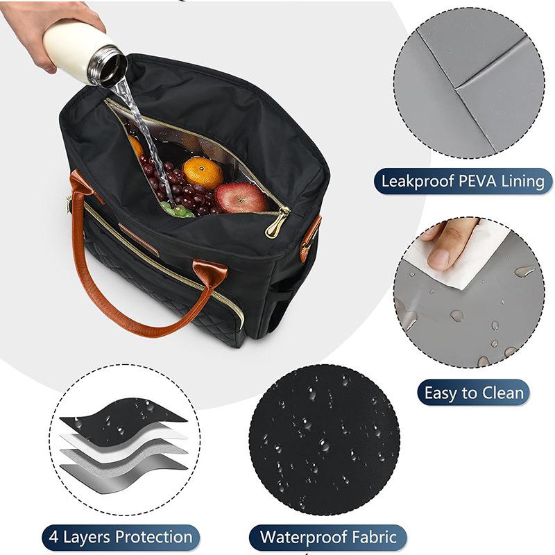 Thick Aluminum Foil Lunch Bag For Office Workers  Hand-held Bento Bag