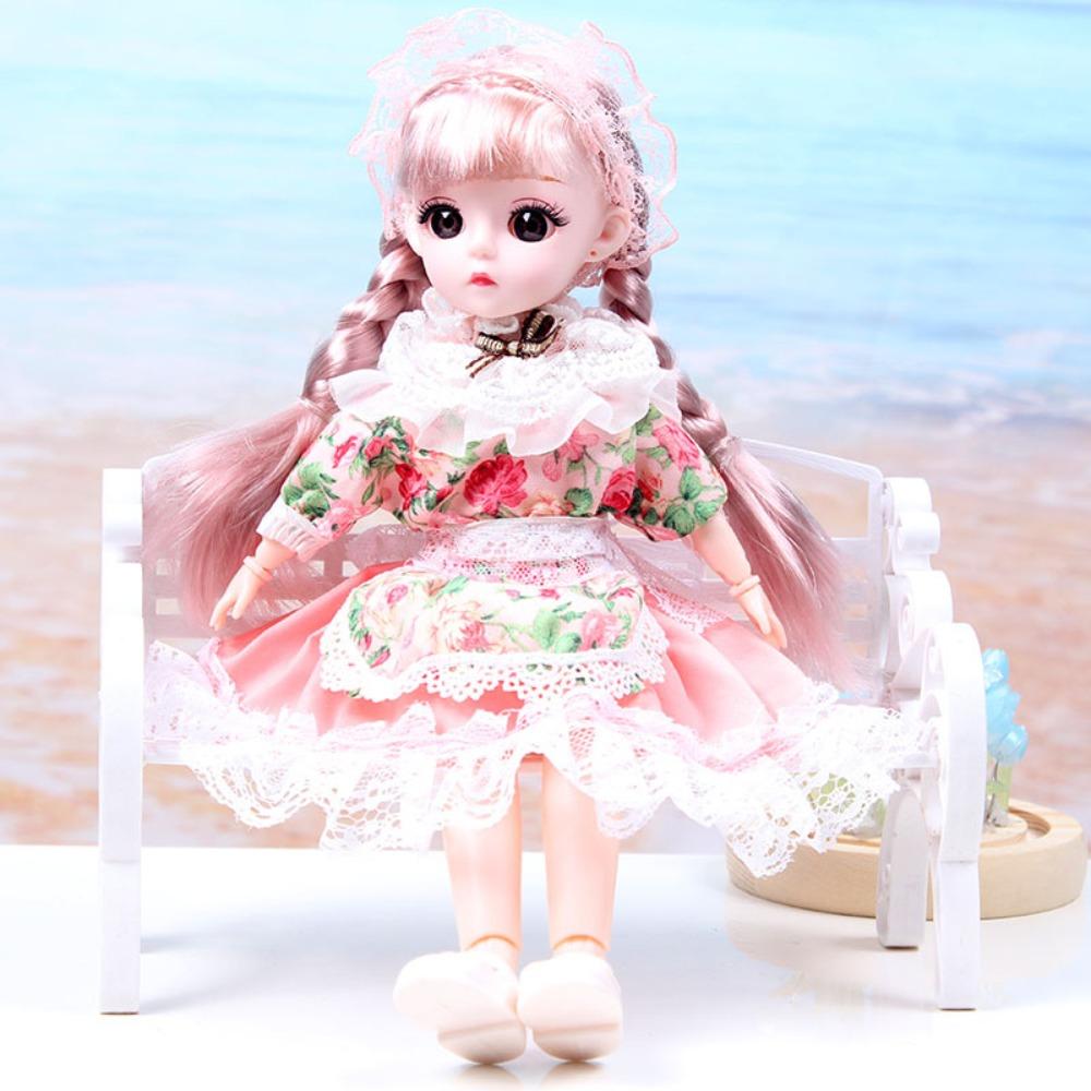 Dress Up 30cm Anime Bjd Doll Spherical Joint 30cm Articulated Toys 1/6 Bjd Dolls  Kids Toy