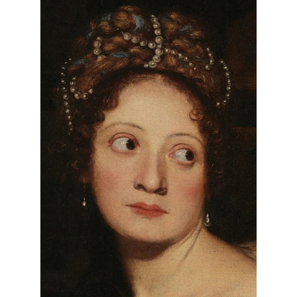 Eclectic Alter Portrait Renaissance Baroque Feminine Woman Poster Print Wall Art Pictures Canvas Painting Room Home Decor Gift