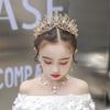 New Handmade Baroque Hair Accessories Crown Children's Atmospheric Crystal Headdress  Alloy Crown