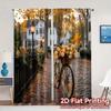 Set Of 2 Flat Printing Curtains Without Rod Autumnrosebike Chic Curtain Polyester Decorations Living Made