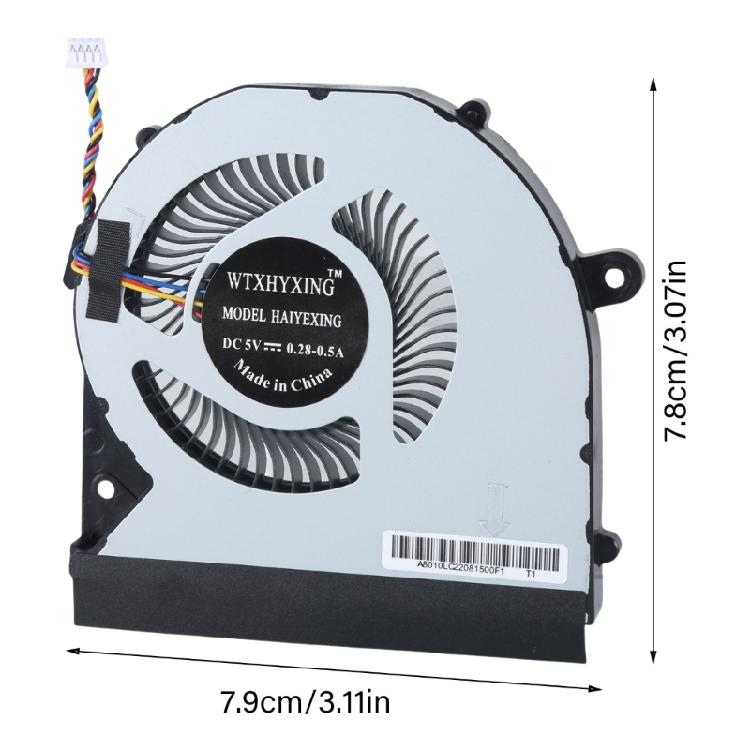 Laptop CPU Cooling Fan DC5V 0.7A 4Pin 4wires Coolers Fan for NUC8i7HVK NUC11 Coolers Fan