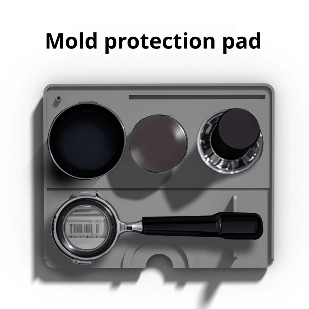 1PCS 25x20cm Silicone Coffee Tamping Mat For Home Coffee Shop Espresso Machine Non Slip Base Portafilter Holder Pad Accessories