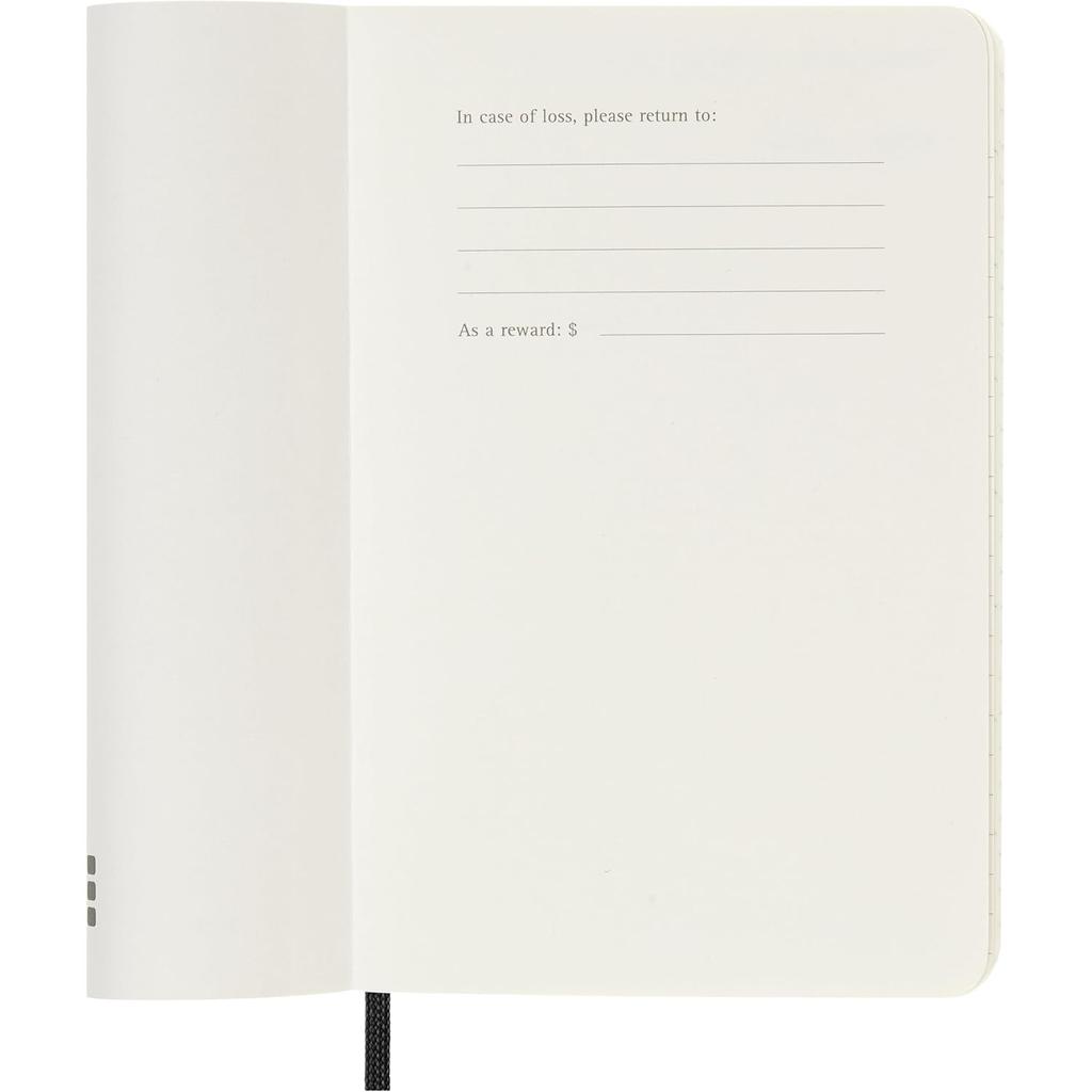 Weekly Horizontal Planner Moleskine 2027 Pocket Softcover Black 12 Month DSB12WH2Y27