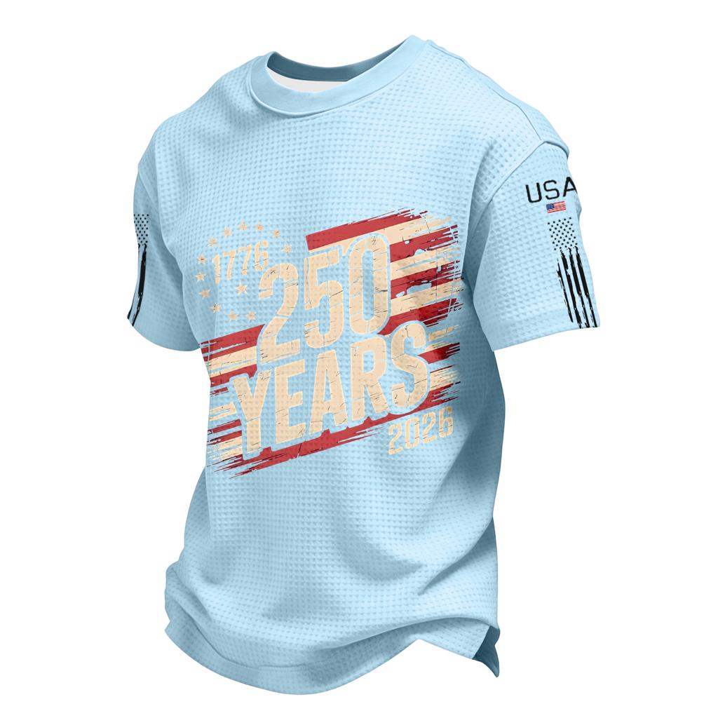 Men's Casual Round Neck Short Sleeve T-Shirt