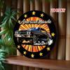 Retro American Car Tin Sign 8x8 Inch, Vintage Metal Wall Decor for Garage Man Cave Bar, Classic Auto Aluminum Poster
