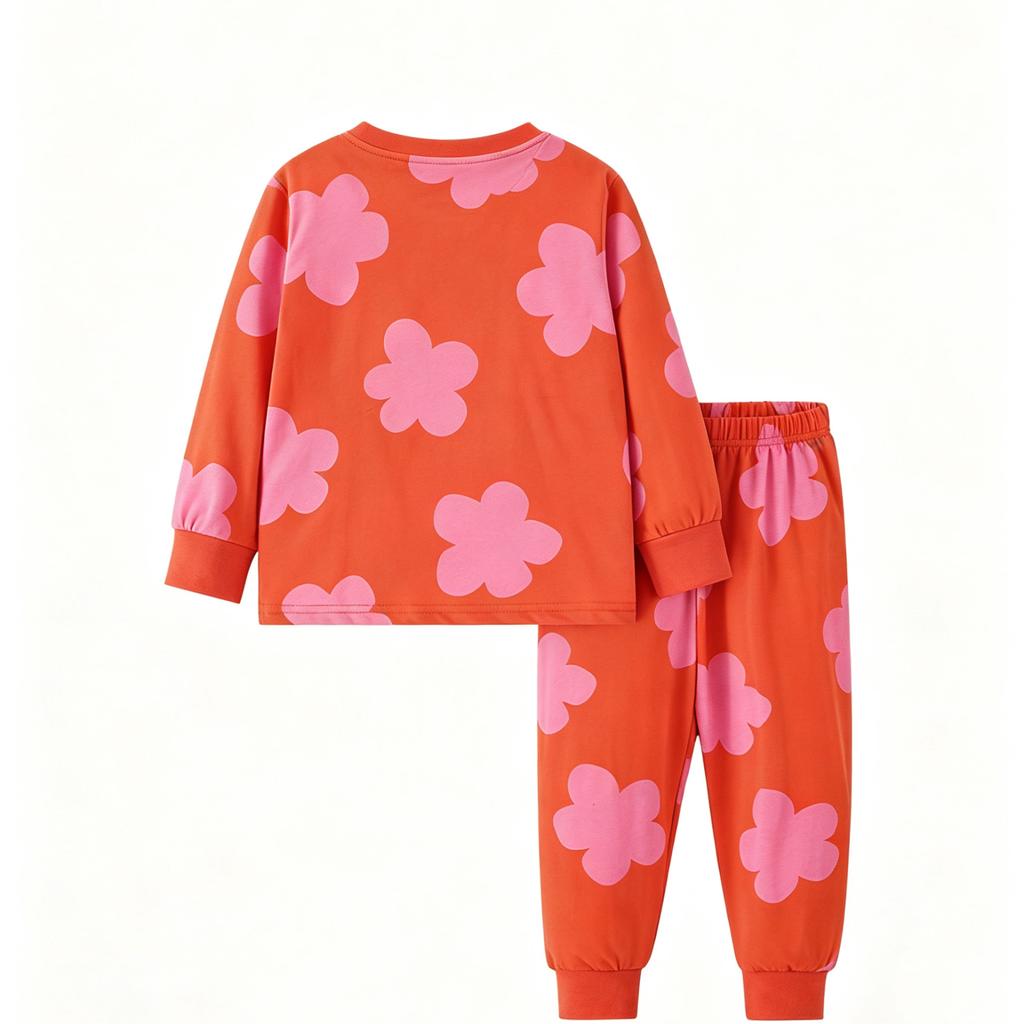 Kids' Cute Print Loose Fit Two-Piece Outfit Set for Boys and Girls Casual Daily Wear