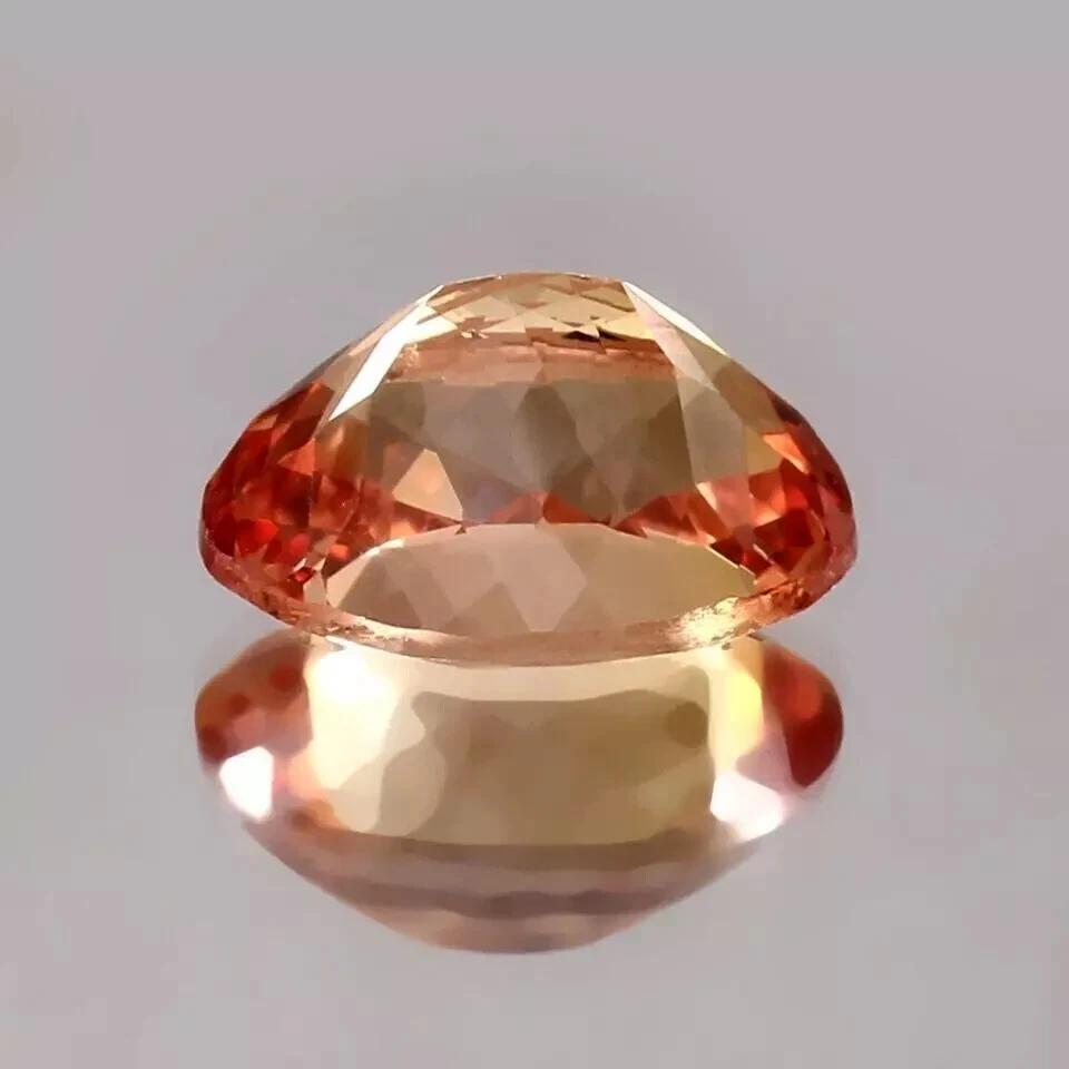 Rare Natural Ceylon Padparadscha Sapphire Oval 8-10 Ct Certified Loose Gemstone