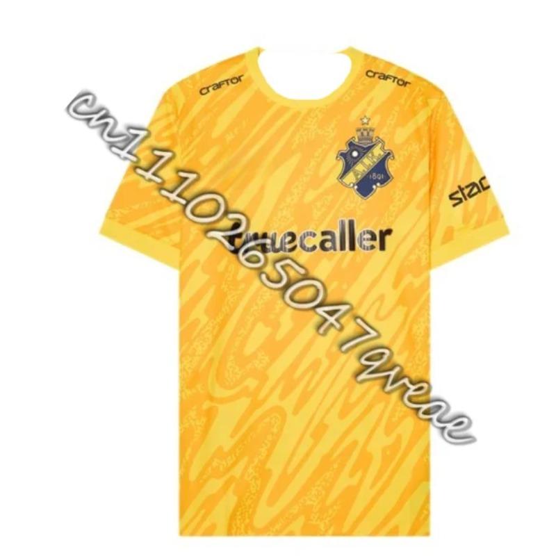 T-shirt for Men Summer Sweden Football Short Sleeve T-shirt 3D Print AIK Fotboll Jersey Kit 25-26 Home Jersey Kit