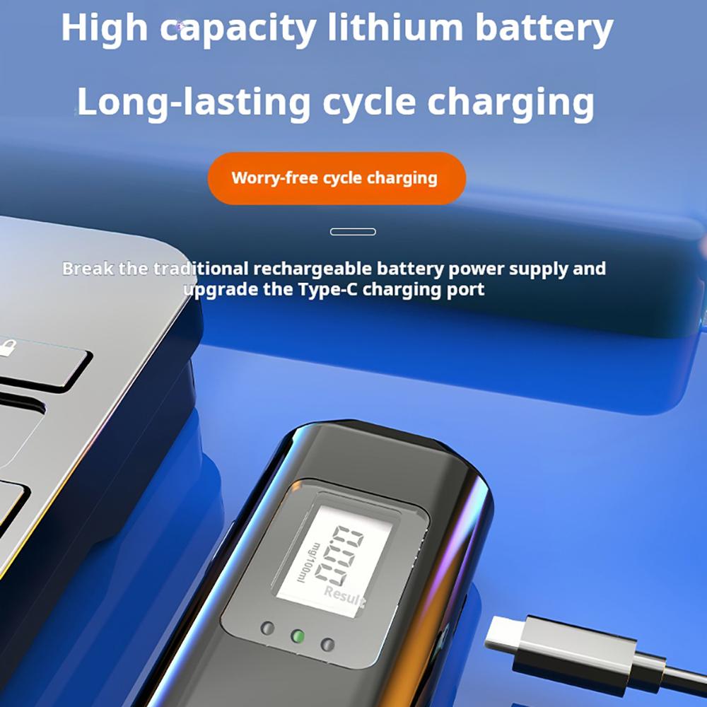 Portable Non-Contact Alcohol Tester Detector with LED Digital Display Alcoholmeter Alcohol Accuracy Breathalyzer Diagnostic Tool