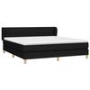 Maison Exclusive - Sommier à lattes de lit avec matelas Noir 160x200 cm Tissu