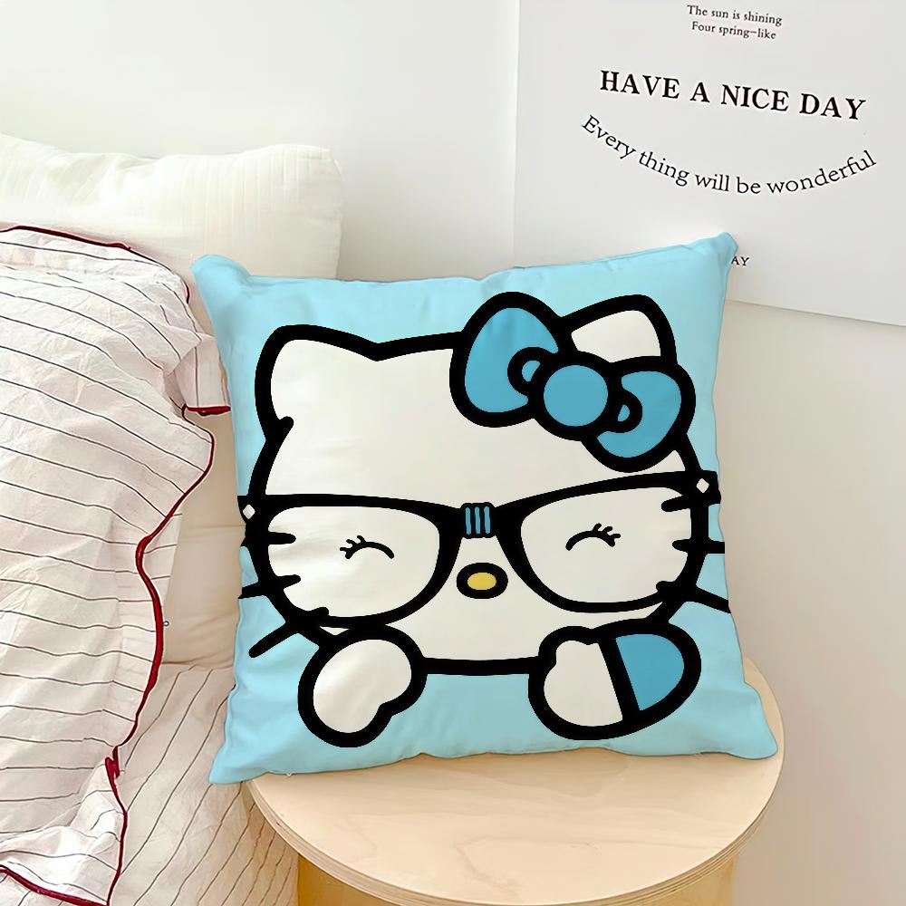 cartoon art cute cat h-HelloKitty SRO cushion cover soft Pillow Case for Sofa Living Room Home office Decor Protective Covers