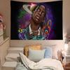 Hot Rapper TTravis SScottS Printed Large Wall Tapestry Art Science Fiction Room Home Decor Decor Blanket