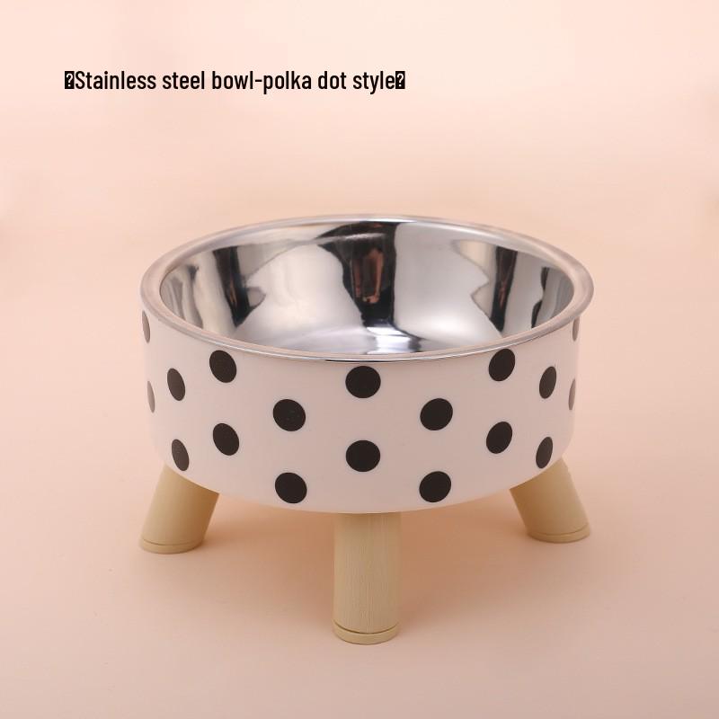 Iron Art Double Bowl Anti-Tip Cat Feeder & Water Dispenser