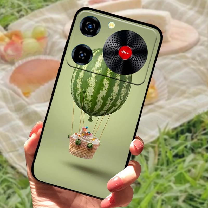 Per ZTE Nubia Custodia Musica Antiurto TPU Silicone Nero Paraurti Cover Per ZTE Nubia Custodie Telefono Musica Carina Cover Posteriore Fundas Capa