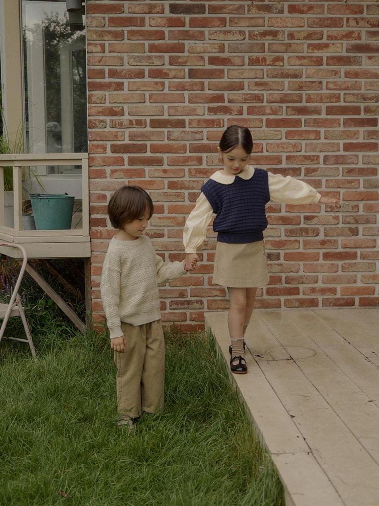 Autumn Lace Collar Loose Long Sleeve Blouse for Baby Girls