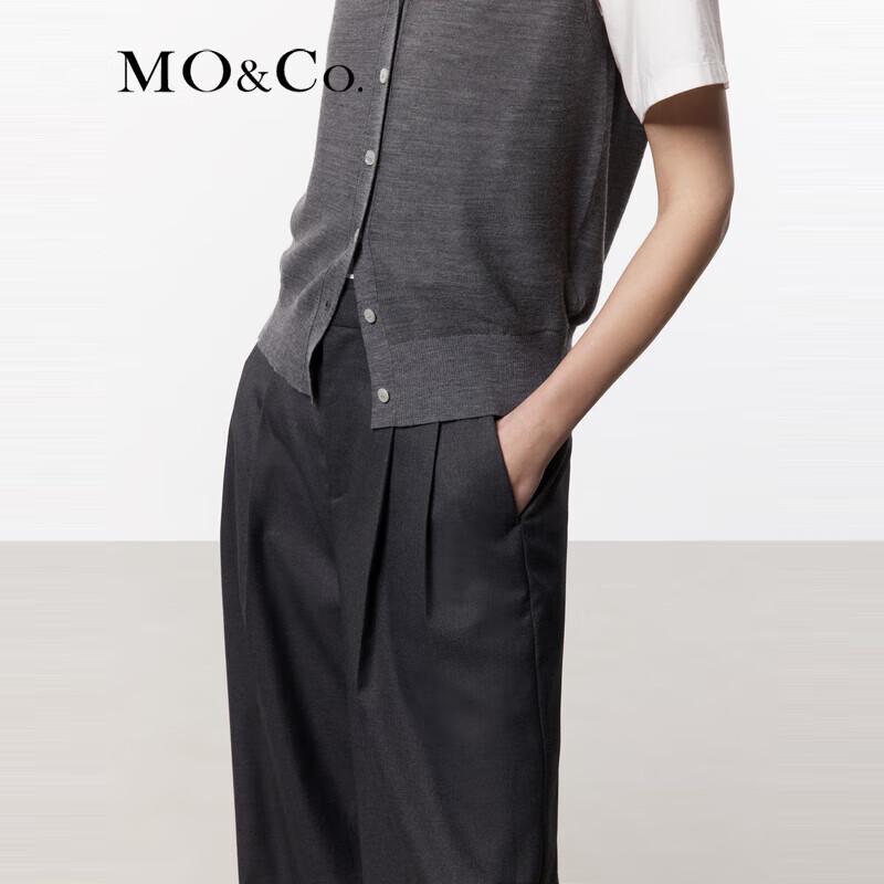 MO&Co. Mid-High Waist Pleated Trousers