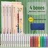Feather Robe Dustless Chalk Set: White & Red Chalk with Anti-Stain Holder for Teacher and Children Use