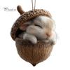 Acorn Ornament Collection Forest Animal Ornaments Acrylic Pine Cone Christmas Owl Tree Decorations Decoration Rustic Nature-Themed Home Decor