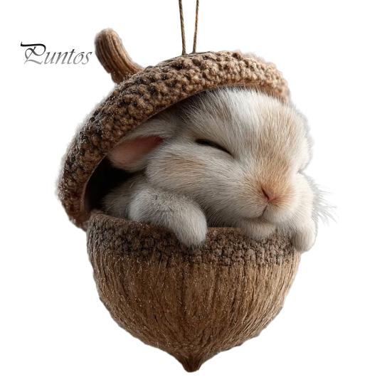 Acorn Ornament Collection Forest Animal Ornaments Acrylic Pine Cone Christmas Owl Tree Decorations Decoration Rustic Nature-Themed Home Decor