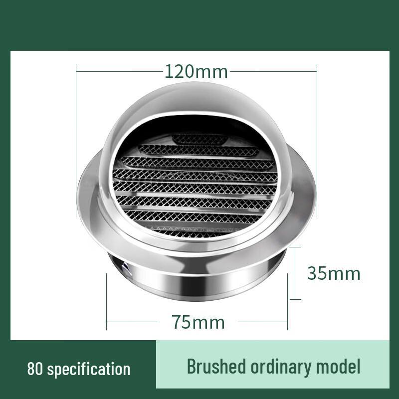 Xuanyong 304 Stainless Steel Exterior Wall Vent Cap