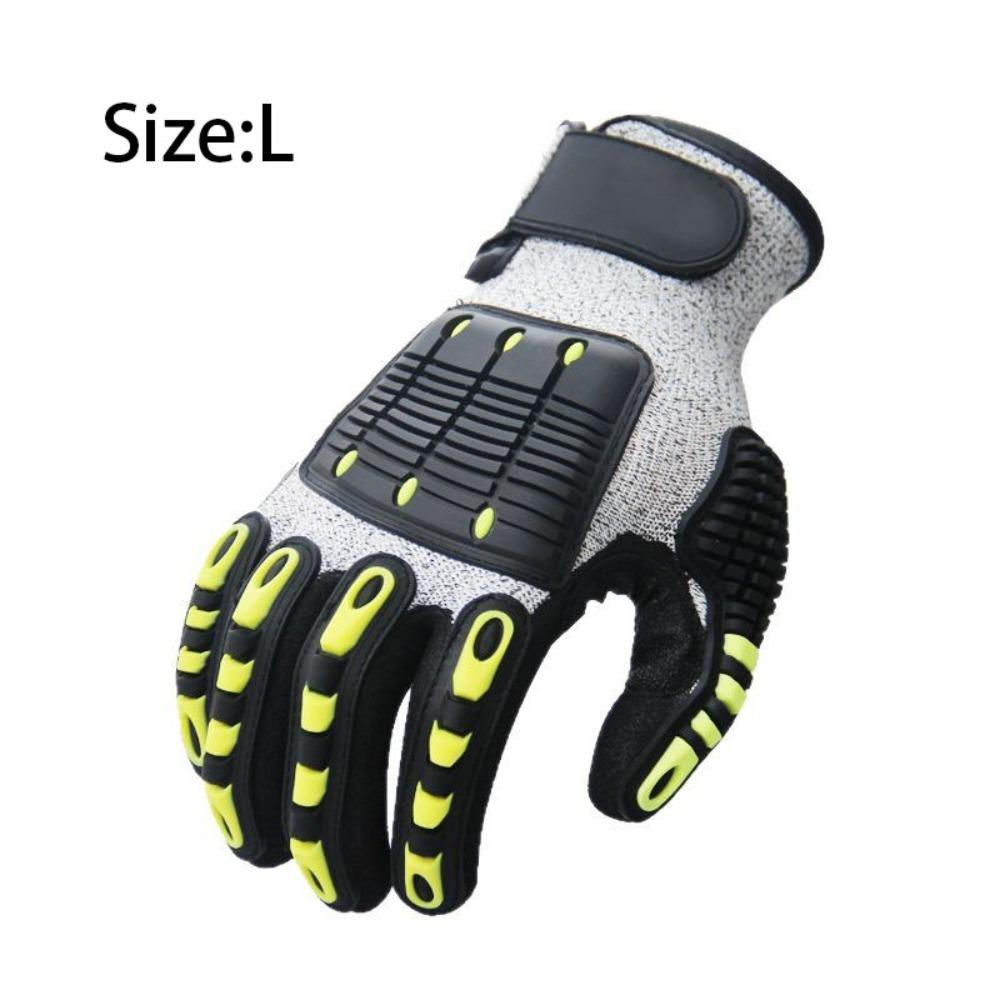 Shock Absorbing Mechanical TPR Gloves Oil-proof Anti-smashing Gloves  Rescue Work