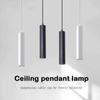 Modern Pendant Lamp Ceiling Chandelier Lights LED Cylindrical Long Tube Lamps Downlight Bar Dining Room Kitchen Decor Lighting