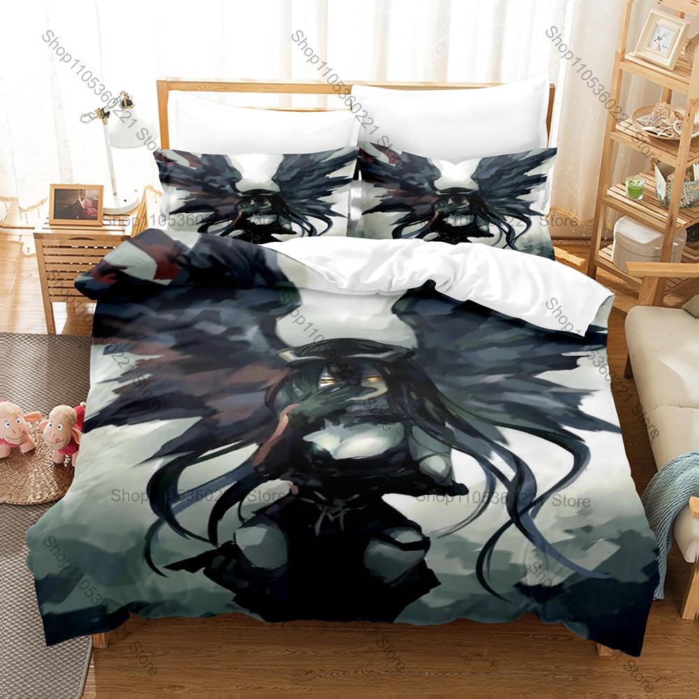 Cool Personality Overlord Anime Theme New Duvet Cover Set Soft Microfiber Bedding With Pillowcases For Single Twin Full Bed Anim