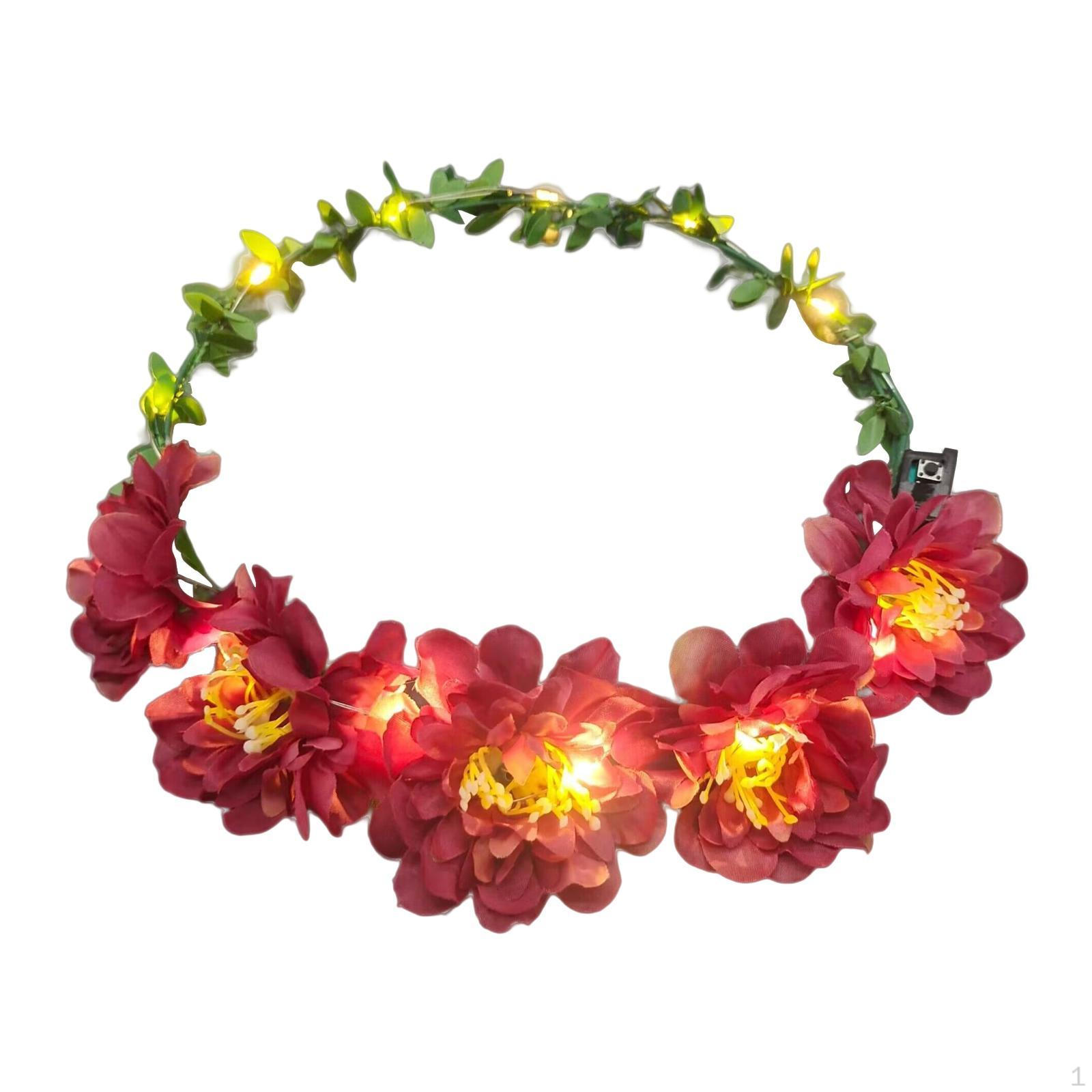 

Цветочная корона для девочек, хризантема, 7 дюймов, цветок для косплея и путешествий Dark Purple