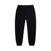 Li-Ning Solid Color Loose Mid Waist Elastic Cuff Knitted Sports Pants Women bottoms Black AKLUE34-1