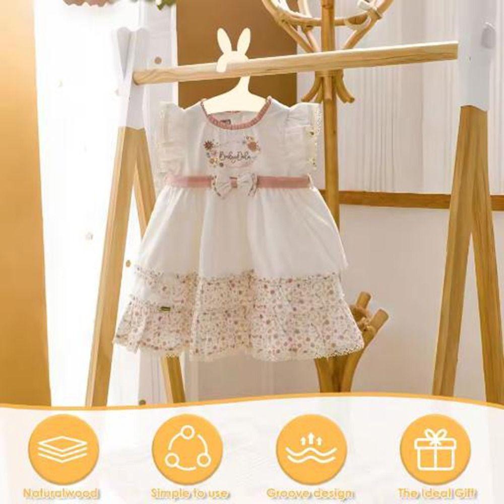 10Pcs Cute Wooden Clothes Hanger Rabbit/Bear Baby Clothes Rack Baby Clothes Hanger  Nursery Closet