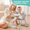 Baby Folding Booster Seat High Chair For Dining, Baby Toddler Portable Feeding Seat for Children 6 Months to 3 Years Approx